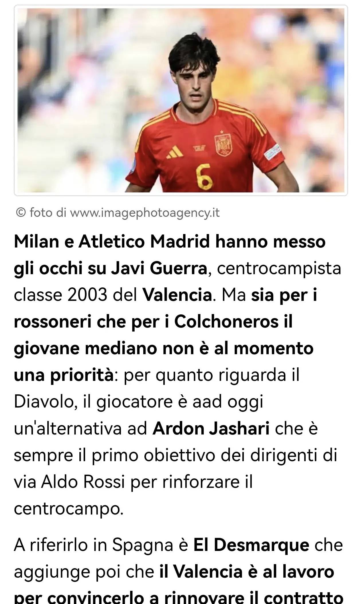 爱游戏体育-西甲媒体透露：巴伦西亚劝说哈维格拉续约，米兰只将其列为备选目标