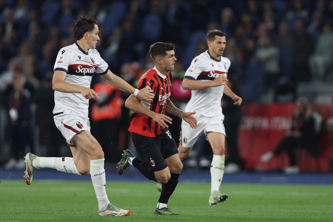 博洛尼亚1-0胜AC米兰,夺意杯冠军,赛后评分:博洛尼亚33号第一